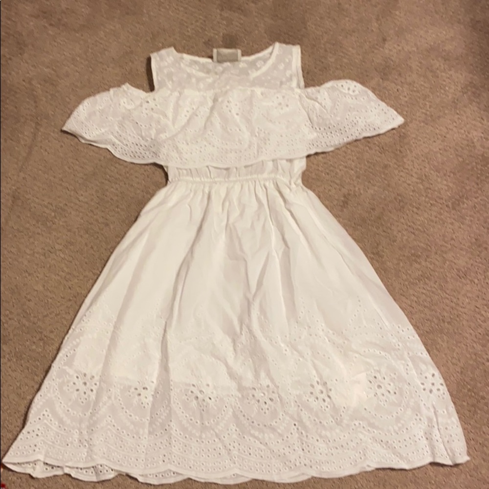 White eyelet dress